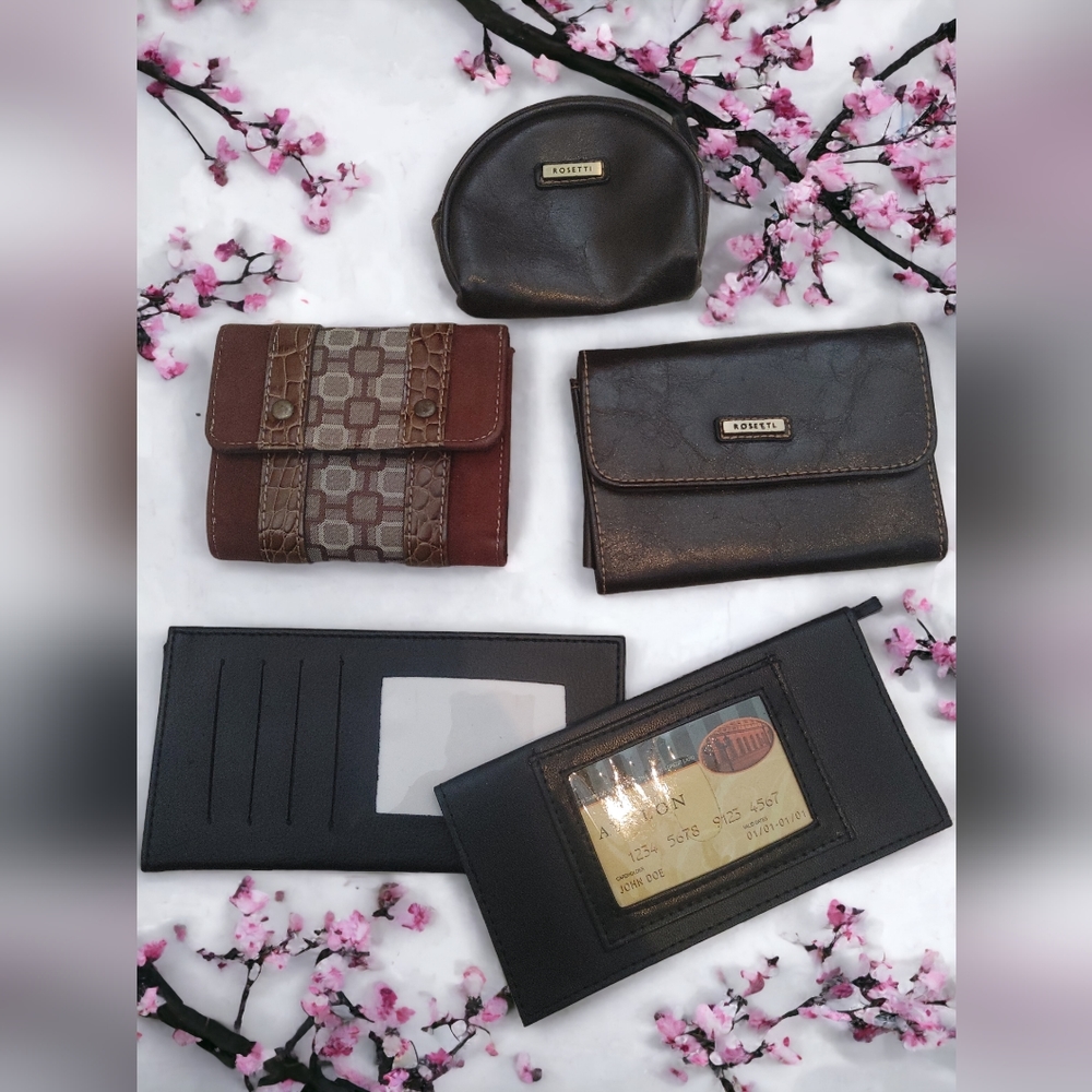 Vintage lot leather bundle wallets